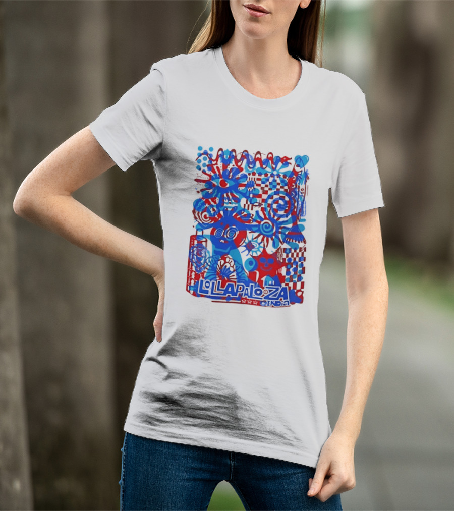 Lollapalooza India Festival Live Music Concert Vibrant Symbolic T-Shirt