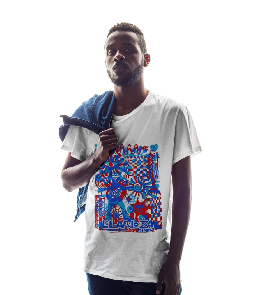 Lollapalooza India Festival Live Music Concert Vibrant Symbolic T-Shirt