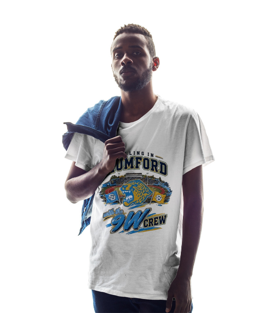 Rolling In Mumford With The 9W Crew SU College Sports Stadium Jaguar Flags T-Shirt
