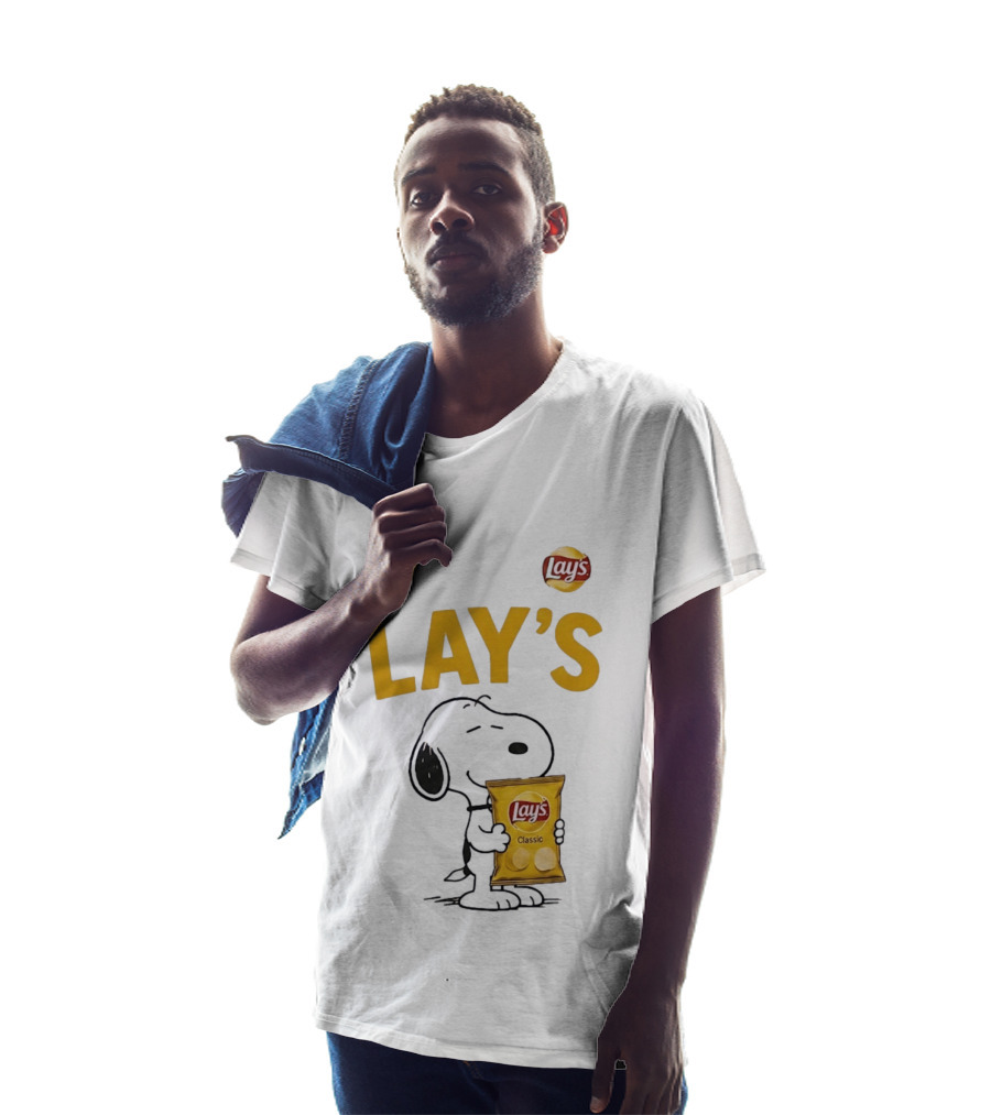Snoopy Lay's Classic Made For Snack Time Peanuts T-Shirt