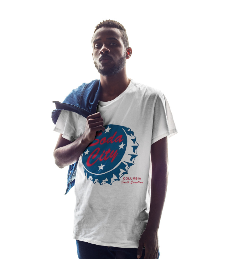 Soda City Columbia South Carolina Bottle Cap Stars T-Shirt