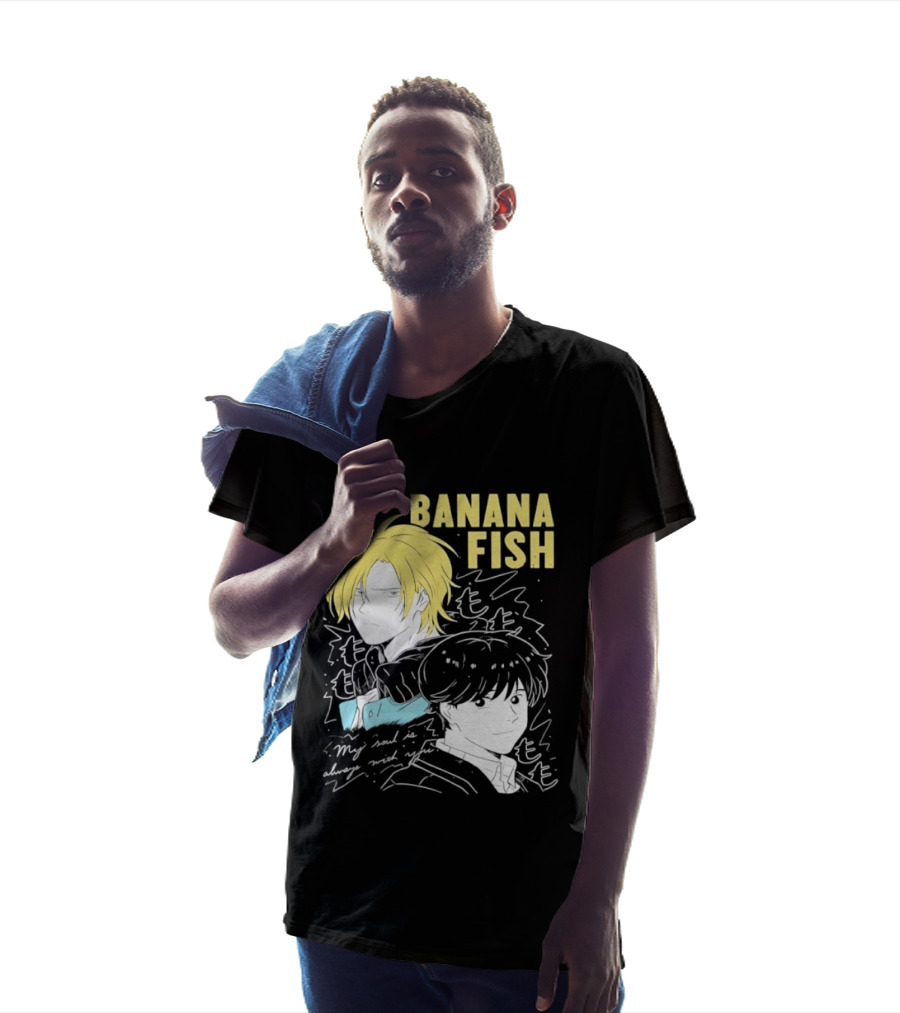 Banana Fish Ash And Eiji My Soul Is Always With You Anime Duo T-Shirt