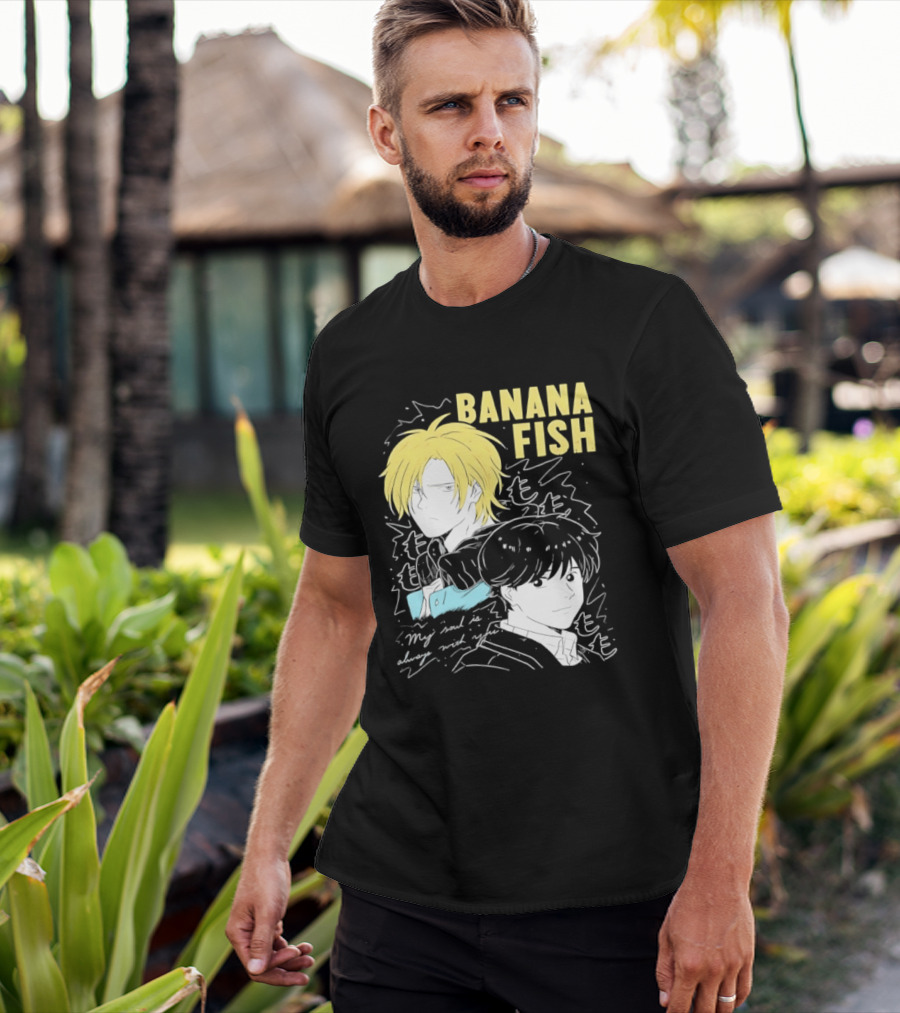 Banana Fish Ash And Eiji My Soul Is Always With You Anime Duo T-Shirt