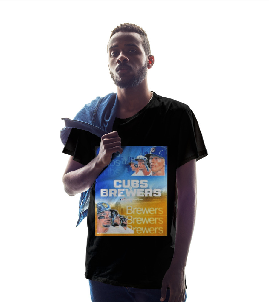 Chicago Cubs Brewers MLB Rivalry Matchup Highlights T-Shirt