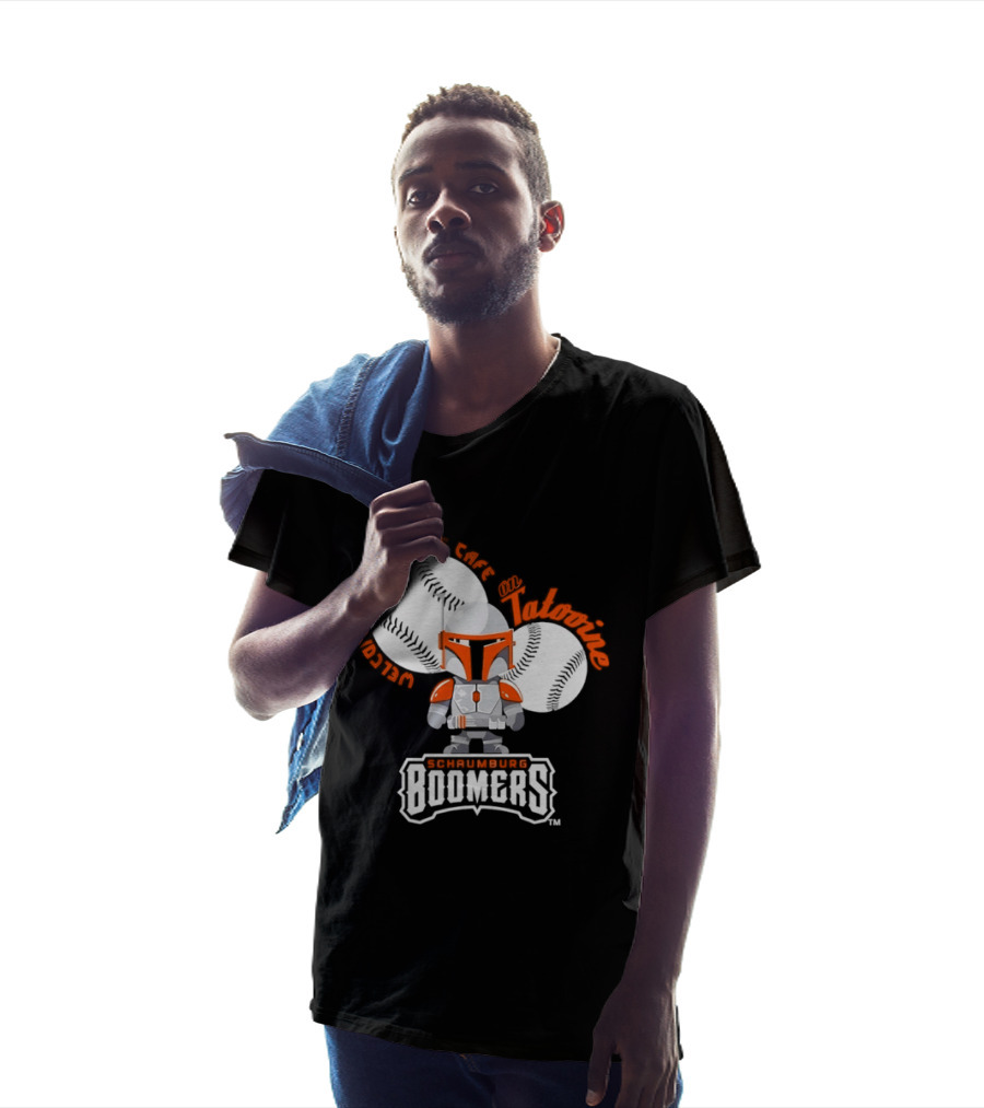 Schaumburg Boomers Welcome To Carbonite Café With Baseball And Armor T-Shirt