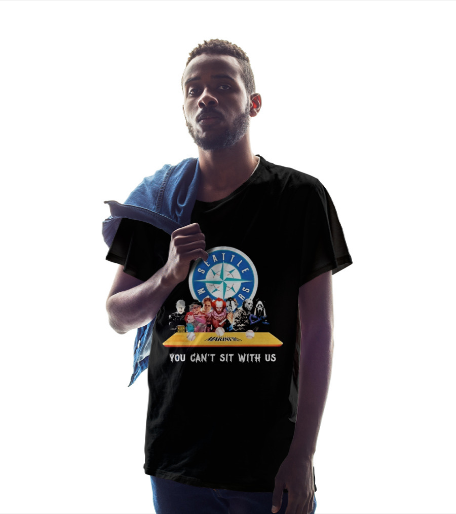 Seattle Mariners Horror Movie Characters You Can't Sit With Us T-Shirt