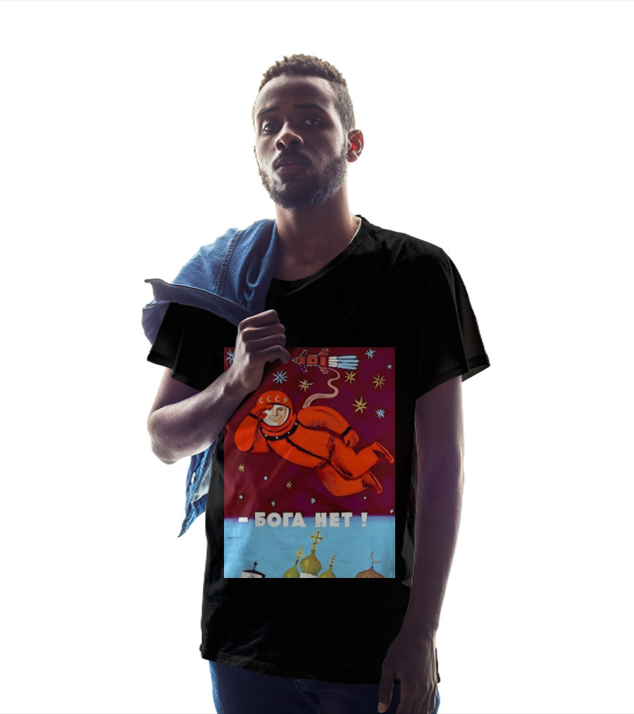 CCCP Cosmonaut Propaganda Boga Net Soviet Space T-Shirt