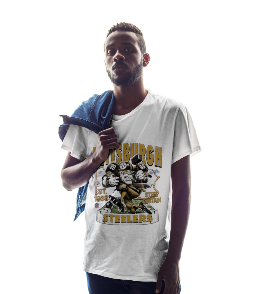 Pittsburgh Steelers Est 1933 NFL Steel Curtain 99 Football T-Shirt