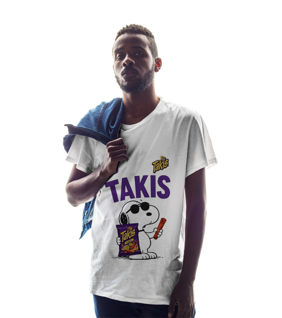 Takis Fuego Peanuts Face The Heat Snoopy Iconic Collaboration T-Shirt