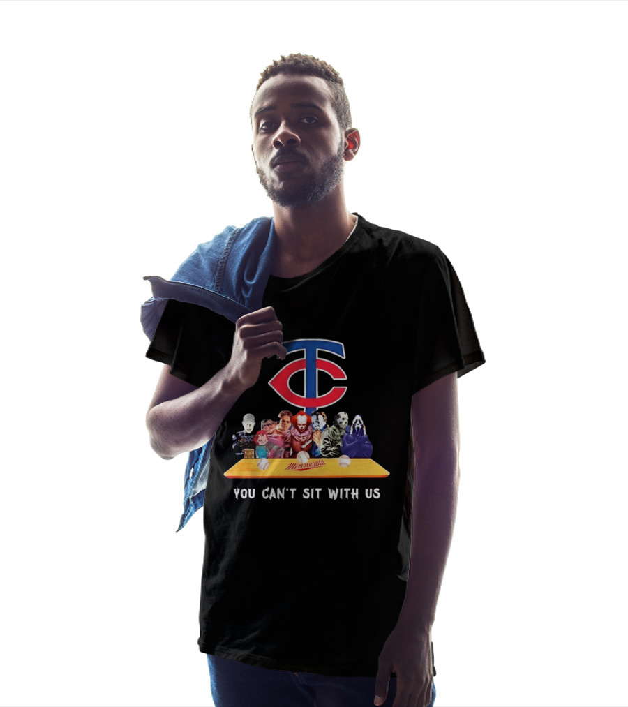 Minnesota Twins Horror Characters You Can't Sit With Us T-Shirt
