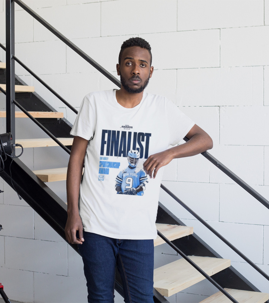 Trevor Baptiste NY Atlas 2026 Dave Huntley Sportsmanship Award Finalist New York Sports Team Number 9 T-Shirt