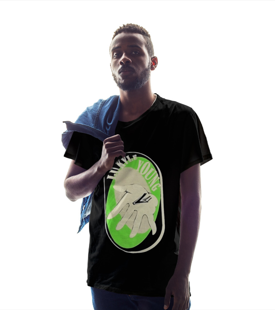 Lukyle Young Hand With Emblem In Green Oval T-Shirt