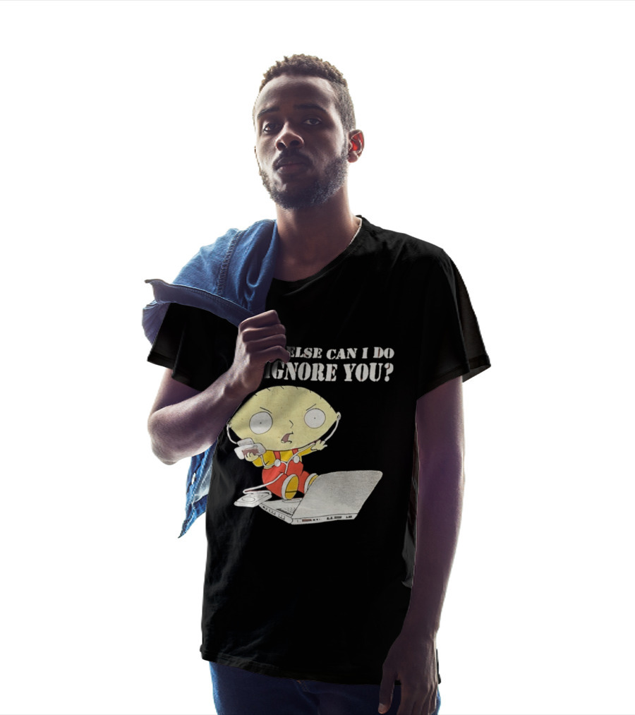 Stewie Griffin What Else Can I Do To Ignore You Laptop Headphones T-Shirt