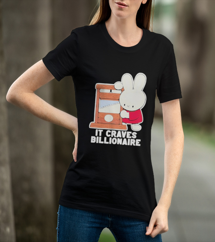 Villionaire Rabbit It Craves Billionaire Guillotine Red T-Shirt