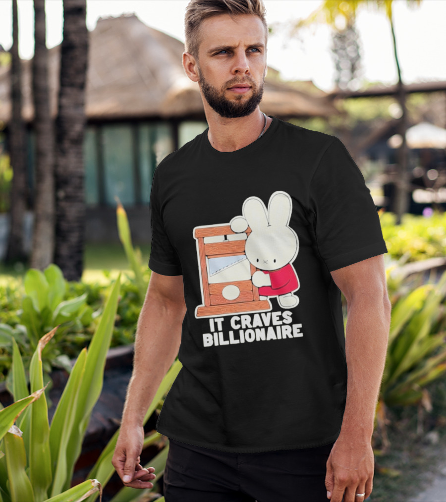 Villionaire Rabbit It Craves Billionaire Guillotine Red T-Shirt