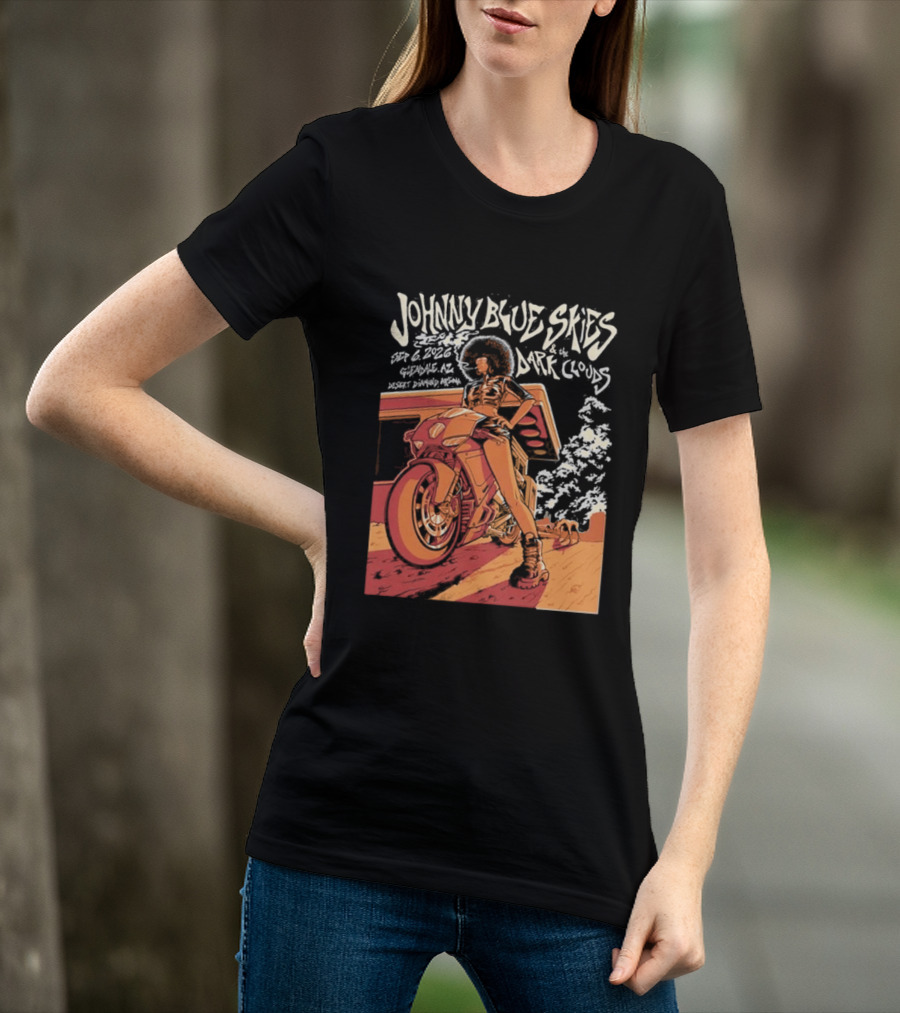 Johnny Blue Skies And The Dark Clouds Glendale AZ September 8 2026 Desert Diamond Arena Event T-Shirt