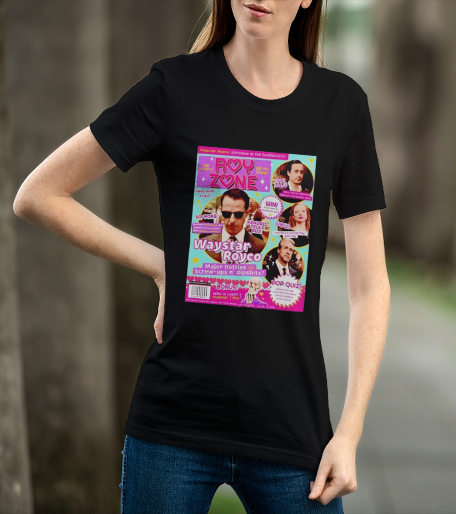 Roy Zone Waystar Royco Magazine Cover Kendall Tells All Roman Shiv Connor Roy T-Shirt
