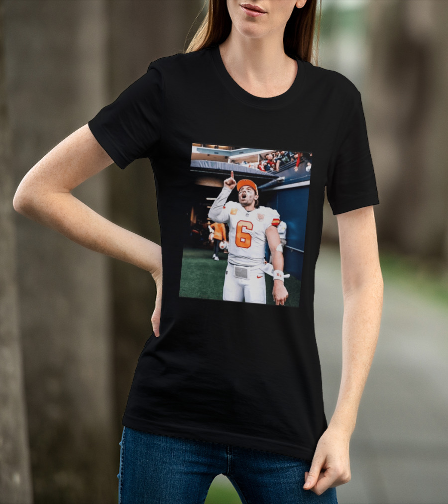 Baker Mayfield Tampa Bay Buccaneers NFL Quarterback Action Number 6 T-Shirt