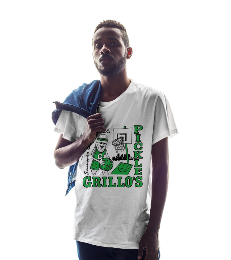 Grillo's Pickles 2026 Summer League Basketball Player And Hoop Fun T-Shirt