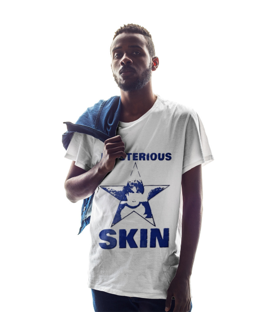 Mysterious Skin Distressed Blue Star Male Bootleg T-Shirt