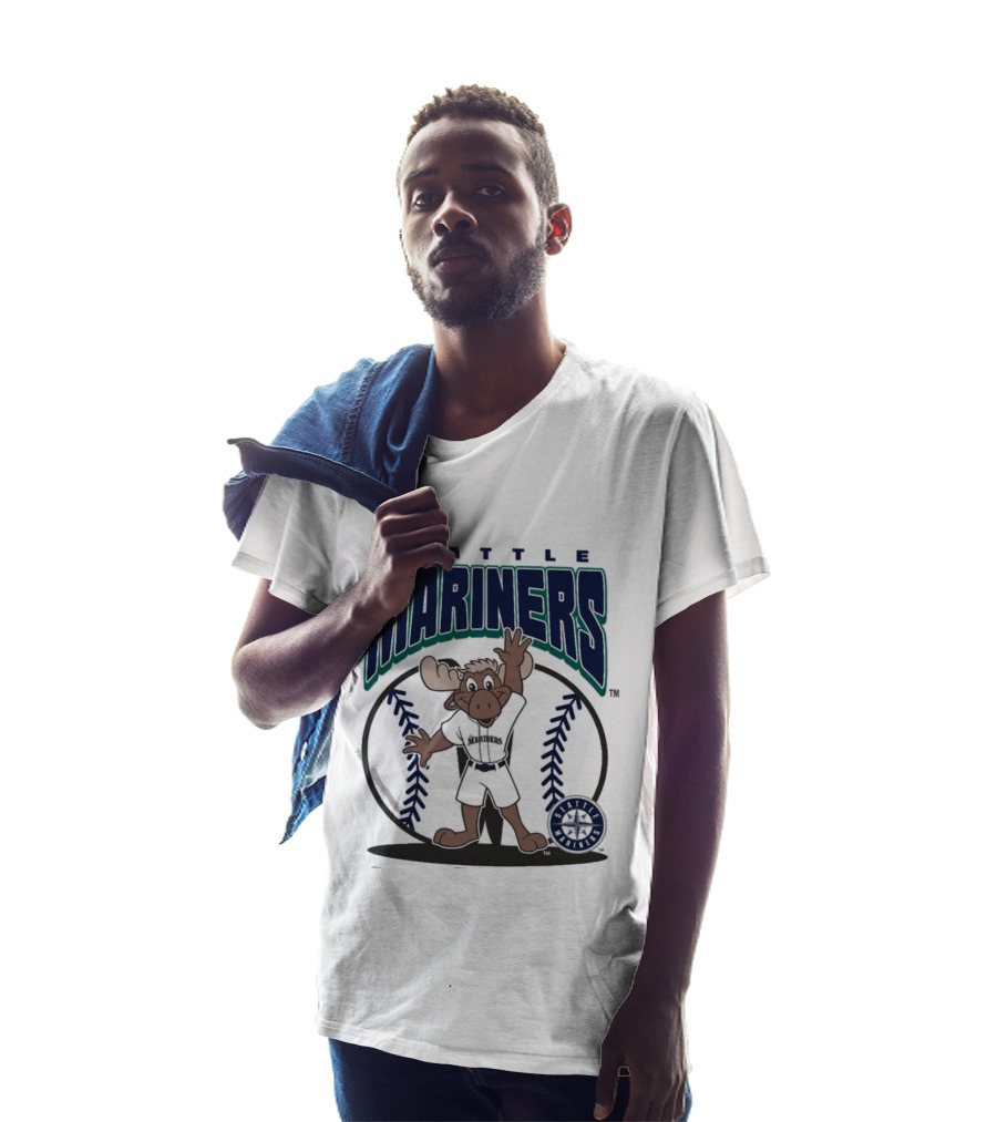 Seattle Mariners Moose Character Youth Mitchell & Ness Mania T-Shirt