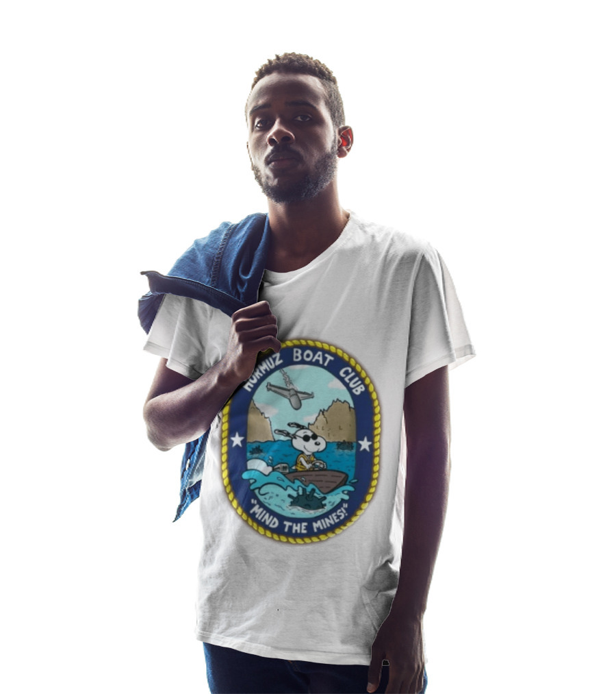 Hormuz Boat Club Snoopy Mind The Mines Marine Adventure Patch T-Shirt
