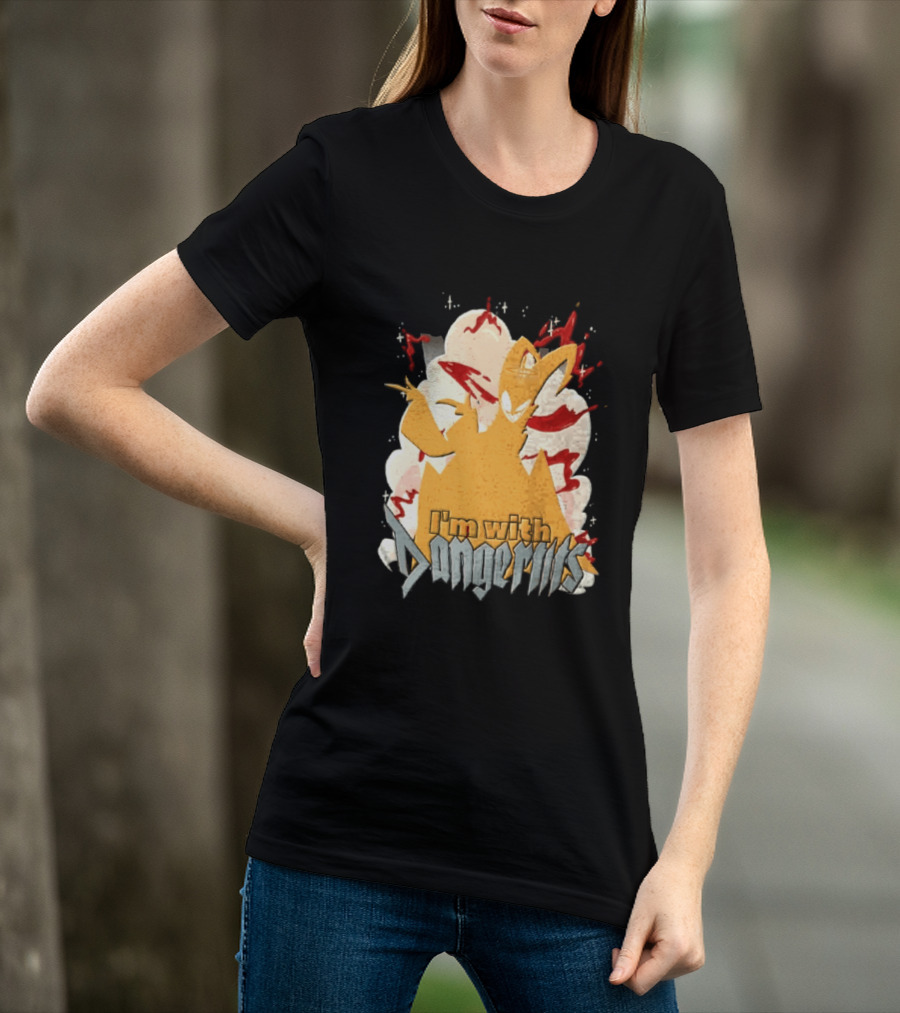 Adam Exorcist Hazbin Hotel I'm With Dangerous T-Shirt