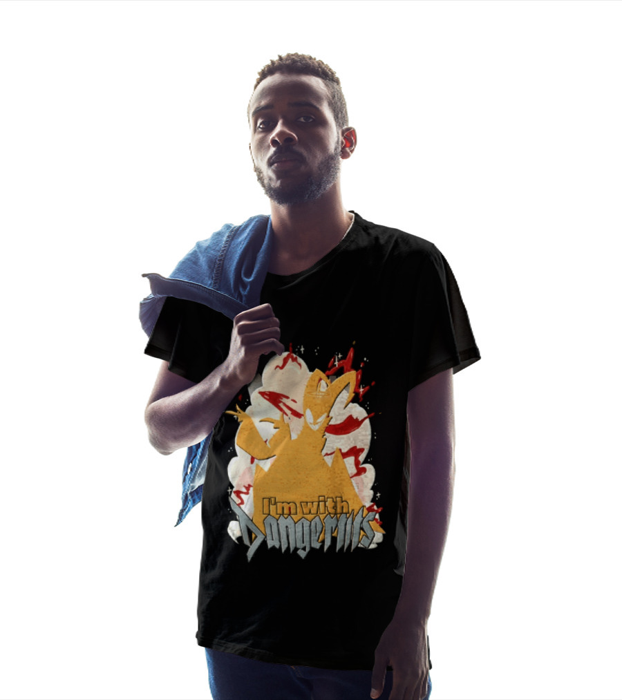 Adam Exorcist Hazbin Hotel I'm With Dangerous T-Shirt