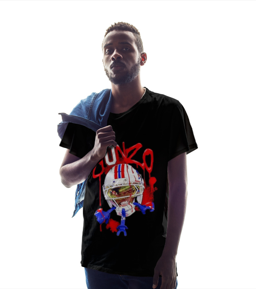 Christian Gonzalez Gonzo New England Patriots Football Helmets And Gear T-Shirt