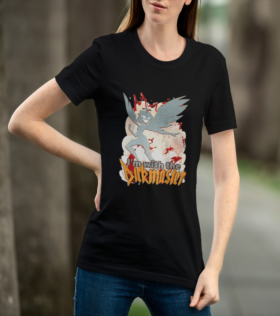 I'm With The Dickmaster Lute Hazbin Hotel Winged T-Shirt