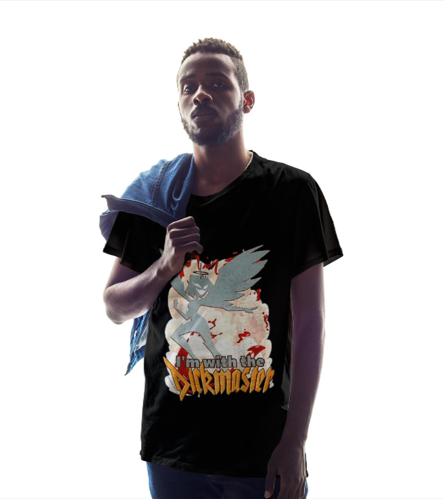 I'm With The Dickmaster Lute Hazbin Hotel Winged T-Shirt