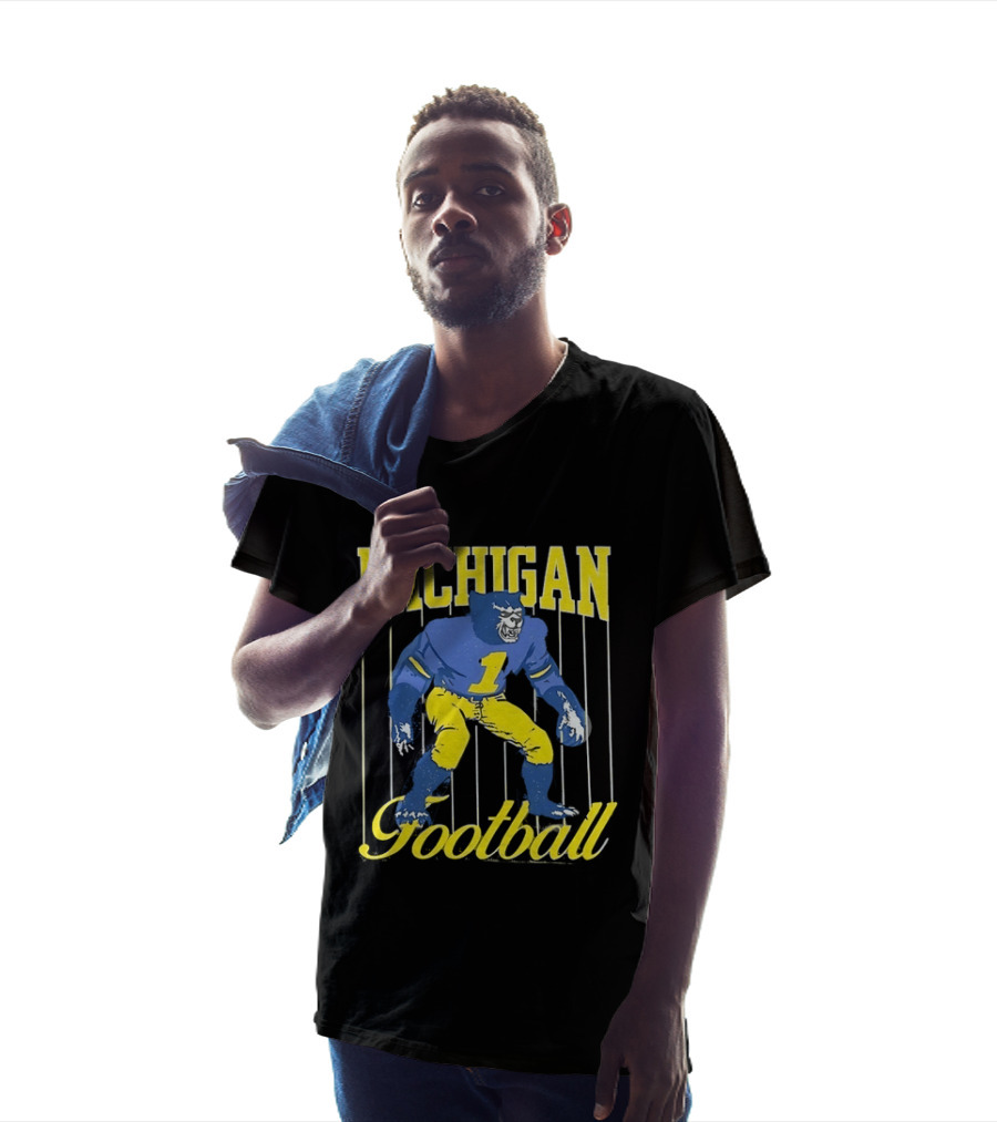 Michigan Football Wolverine Number One Classic Sports T-Shirt