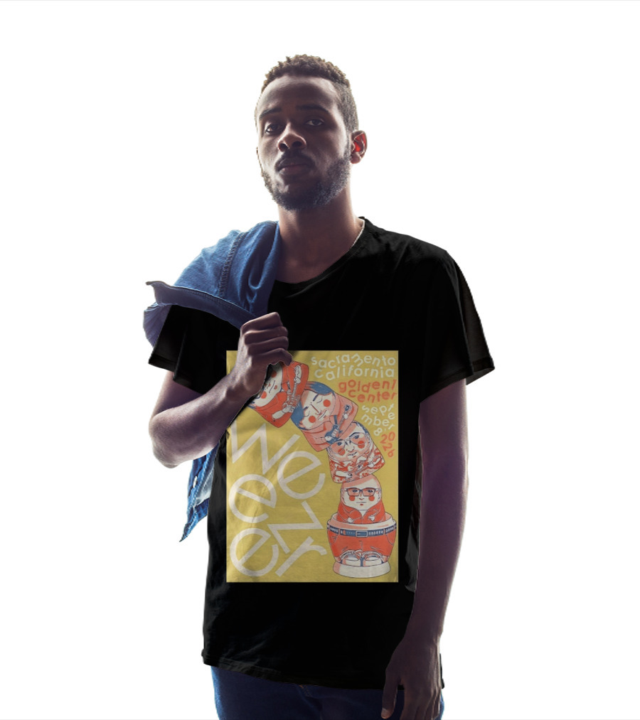 Sacramento California Golden 1 Center September 8 2026 Weezer Concert Matryoshka Dolls T-Shirt