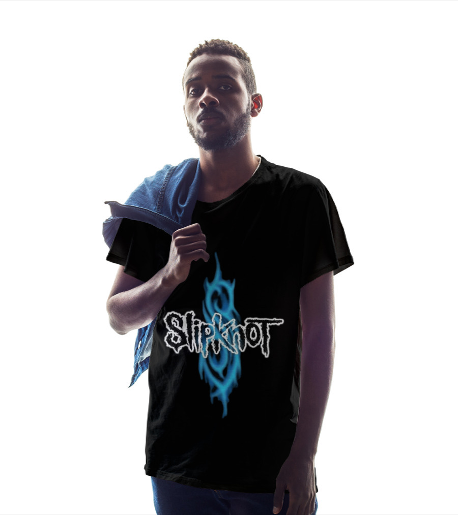 Slipknot Blue Tribal Flame Caustic Agnostic T-Shirt