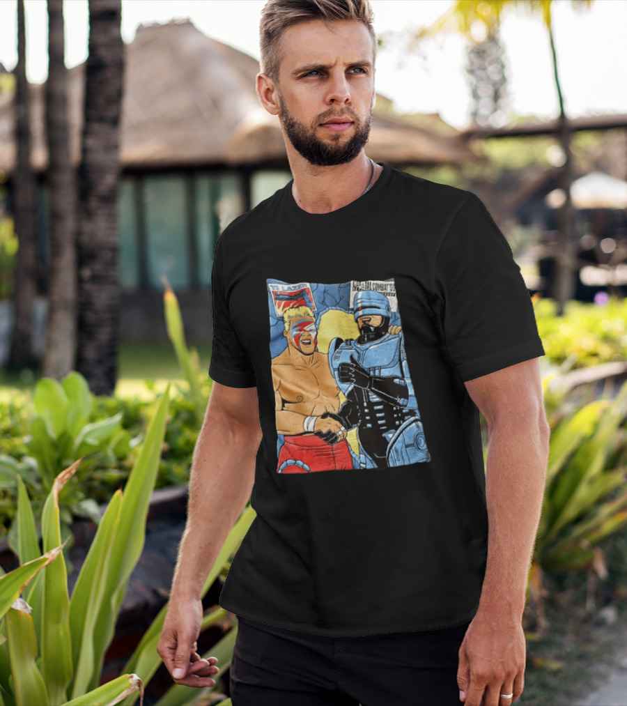 Ultimate Warrior TJ Lazer Robocop Capital Combat 90 T-Shirt
