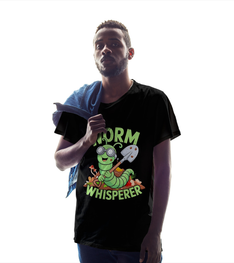 Worm Whisperer Compost Gardening Enthusiast Worm T-Shirt