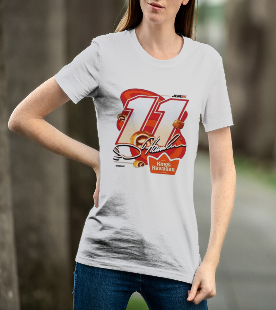 Denny Hamlin 11 JGR Nascar King's Hawaiian Cinnamon Bites T-Shirt