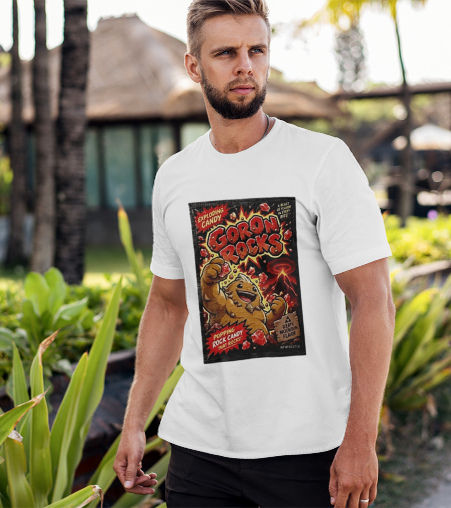Exploding Candy Goron Rocks Death Mountain Flavor Popping Rock Candy That Rocks T-Shirt