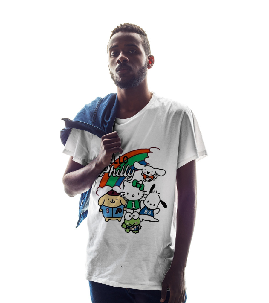 Hello Philly Sanrio Characters Rainbow Sports Team T-Shirt