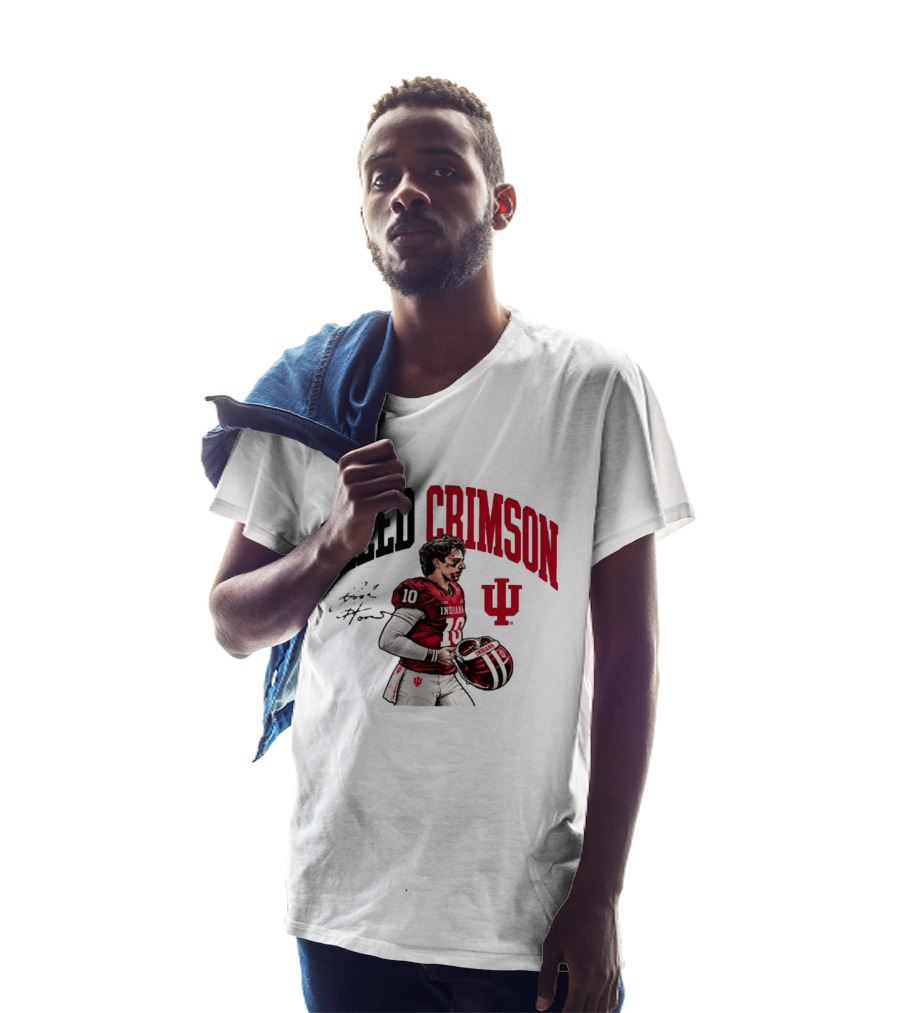 Bleed Crimson Indiana Josh Hoover IU Football T-Shirt