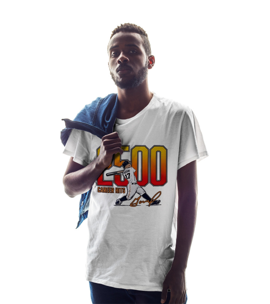 Shohei Ohtani 2500 Career Hits 17 Baseball Player Signature T-Shirt