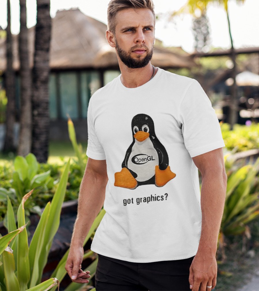 Tux Linux Penguin OpenGL Got Graphics? T-Shirt