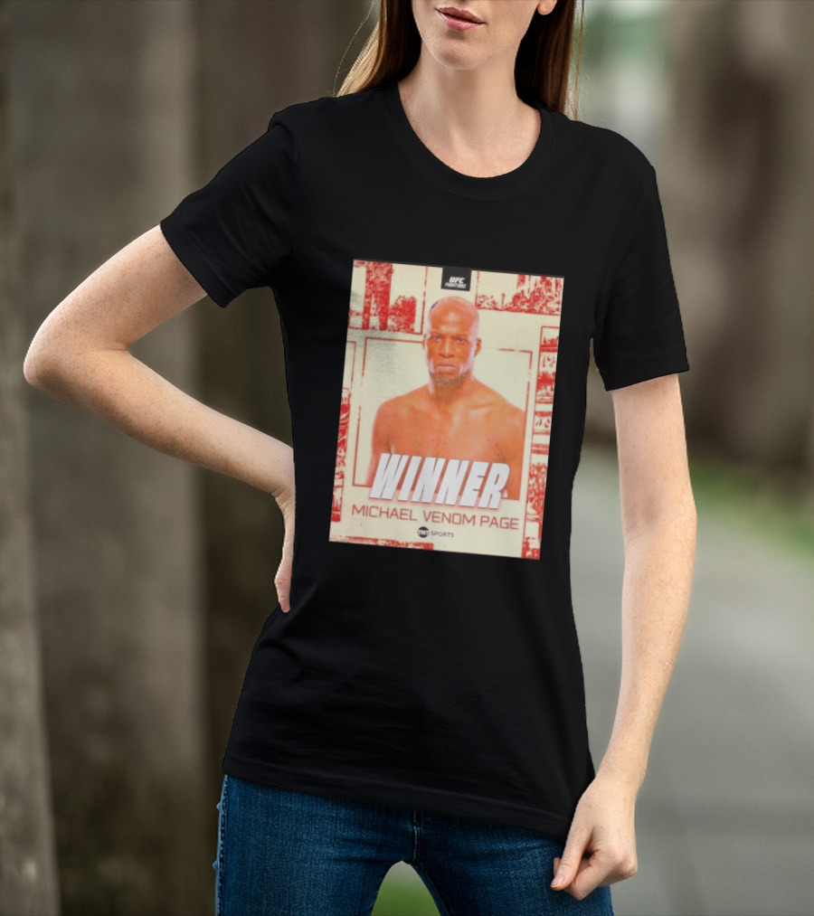 UFC Fight Night Winner Michael Venom Page TNT Sports T-Shirt