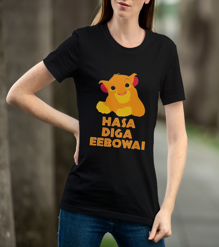 Simba Hasa Diga Eebowai Lion King Book Of Mormon T-Shirt