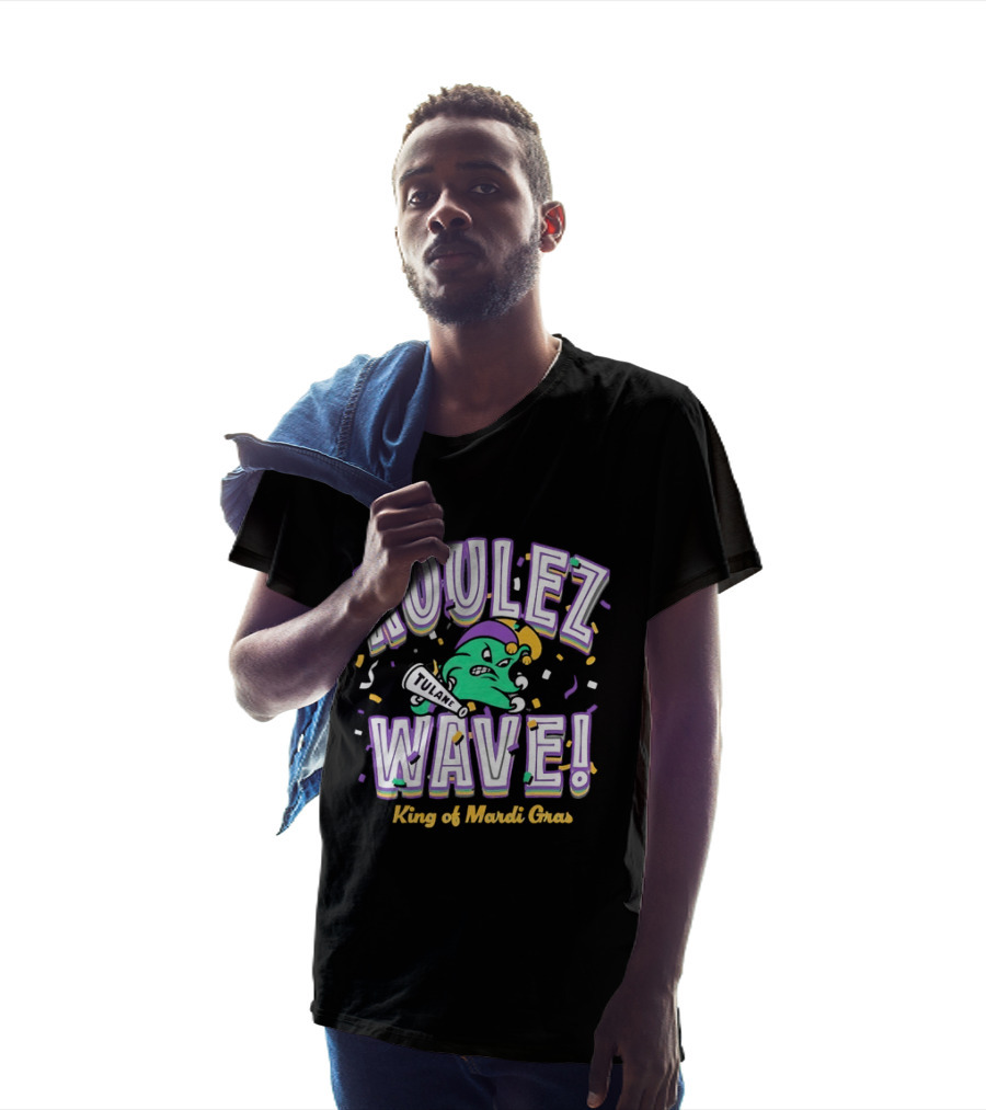 Roulez Wave Tulane King Of Mardi Gras College Sports T-Shirt