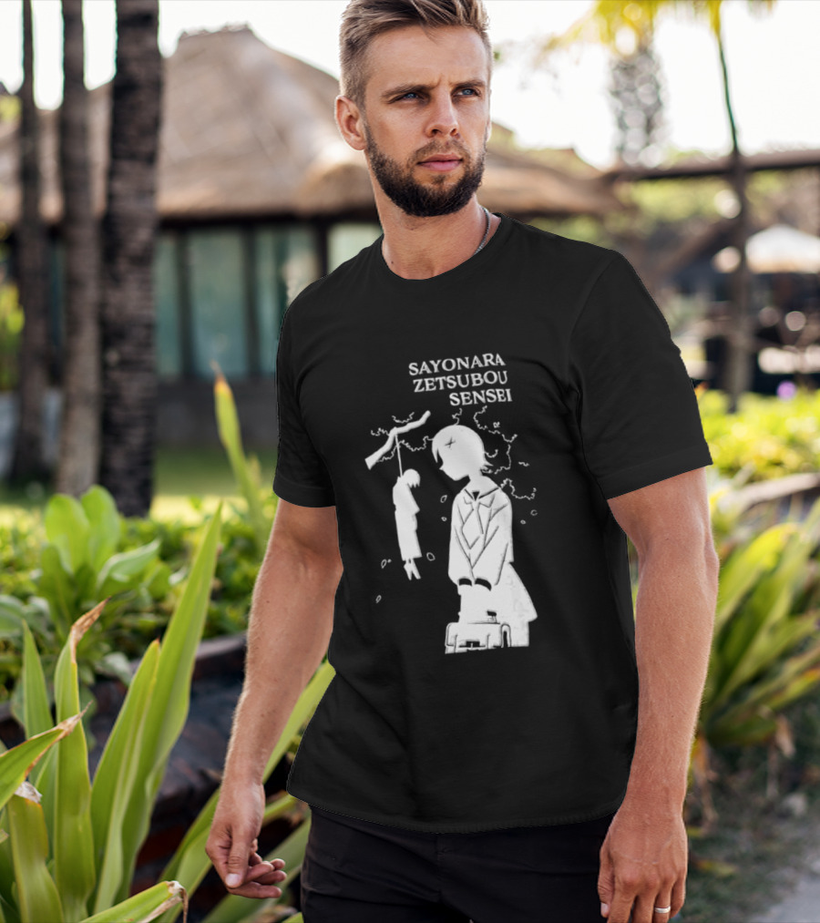 Sayonara Zetsubou Sensei Kafuka Fuura Nozomu Itoshiki T-Shirt