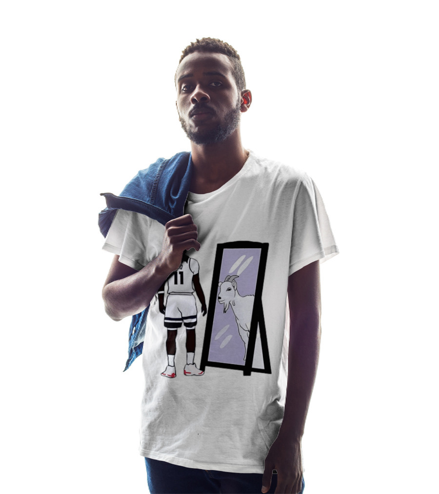 Naz Reid 11 Minnesota Timberwolves Looking Into Mirror Goat T-Shirt