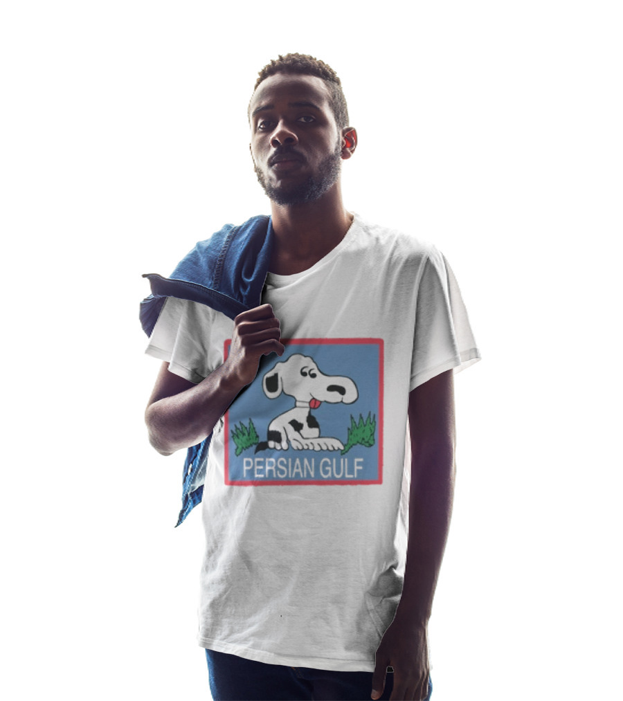 Snoopy Persian Gulf Camouflage Peanuts Cartoon T-Shirt