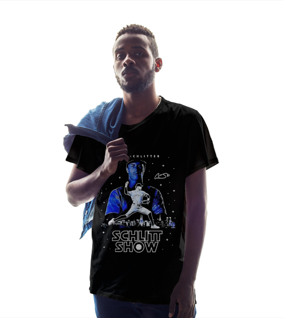 Cam Schlittler Schlitt Show Baseball Pitcher Starry Blue T-Shirt