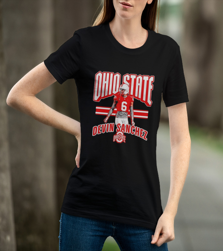 Ohio State Buckeyes Devin Sanchez Number 6 Fan T-Shirt
